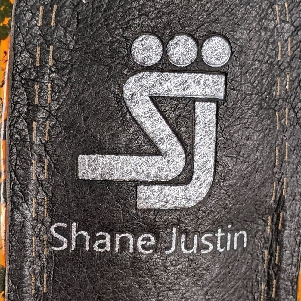 Shane Justin Anaconda Exotic Dancer Gladiator Platform Stripper Heel Neon Orange - Picture 12 of 14